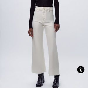 Zara The Marine Straight in Off White